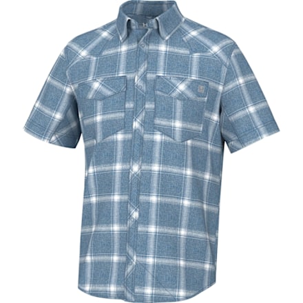 HUK Kona Chemise de pêche boutonnée à Manches Courtes pour Homme