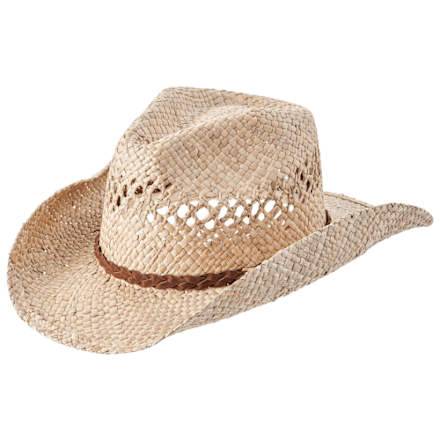Kanut Sports Kuna Straw Western Hat - Light Natural - L/XL