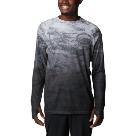 Sweat Huk Icon X Inside Reef Homme - Gris Et Blanc, Taille XL, Pour La Pêche