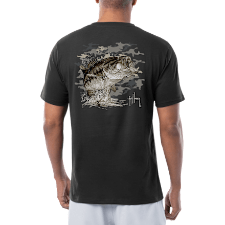 Chemise De Pêche Homme Guy Harvey - Manches Longues - Col Rond - Drapeau/Marlin - Taille XL - UV