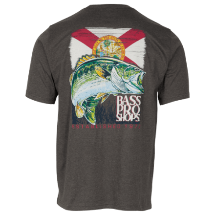 Bass Pro Shops Florida Flag Jumping Bass Graphic Short-Sleeve T