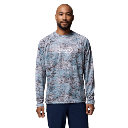 Columbia PFG Super Solar Stream Border Hex Long-Sleeve Shirt