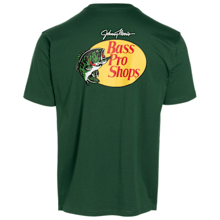 BASS PRO SHOPS フィッシングシャツ グリーン M（L） Bass Pro Shops Woodcut Logo Short-Sleeve T-Shirt | Bass Pro Shops