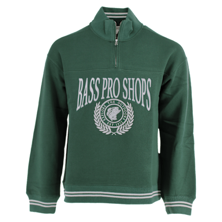 Bass Pro Shops ハーフジップ 長袖シャツ Mサイズ Bass Pro Shops Performance Quarter-Zip Long-Sleeve Fishing Jersey