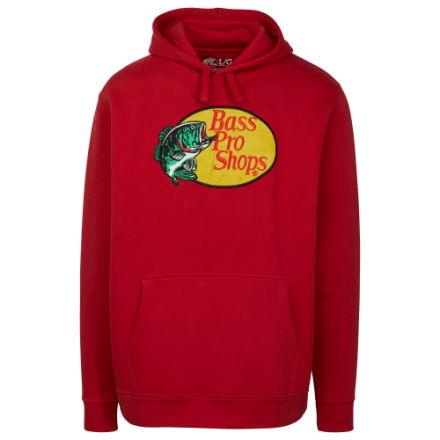 Bass Pro Shops Embroidered Woodcut Logo Long-Sleeve Hoodie for Men