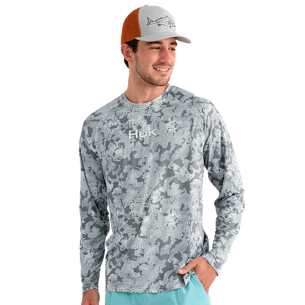 Columbia PFG Super Solar Stream Border Hex Long-Sleeve Shirt