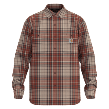 Carhartt Rugged Flex Relaxed-Fit Lightweight Long-Sleeve Plaid Shirt | Bass  Pro Shops
