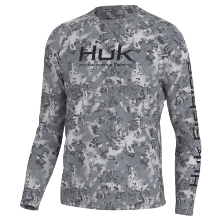 Huk Vented Pursuit Logo Graphic Long-Sleeve Shirt for Men