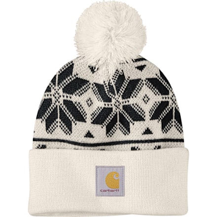 Carhartt Rib-Knit Pom-Pom Cuffed Beanie | Bass Pro Shops display picture 2