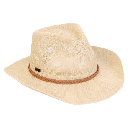 Kanut Sports Kuna Straw Western Hat - Light Natural - L/XL