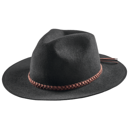 Natural Reflections Wool Felt Safari Hat with Feather Band 
