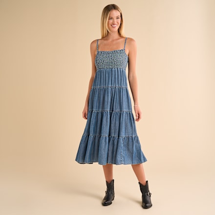 Natural Reflections Chambray Maxi Dress - Medium Wash