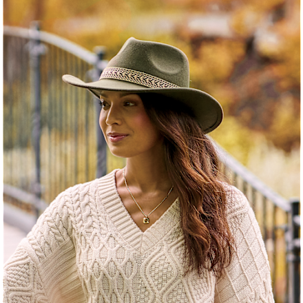 Stylish Adjustable Chenille Fabric Tan Women\'s Hat Fluffy Knit Chenille Fedora Hat | Chenille Winter Hats for Women main image 3