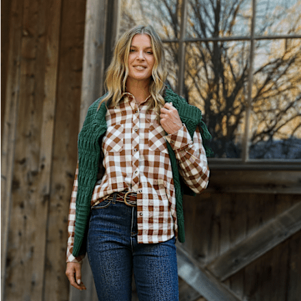 Natural Reflections® Women's Cane Creek Flannel Shirt | Bass Pro