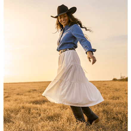 RedHead Ranch Tiered Midi Skirt | Bass Pro Shops