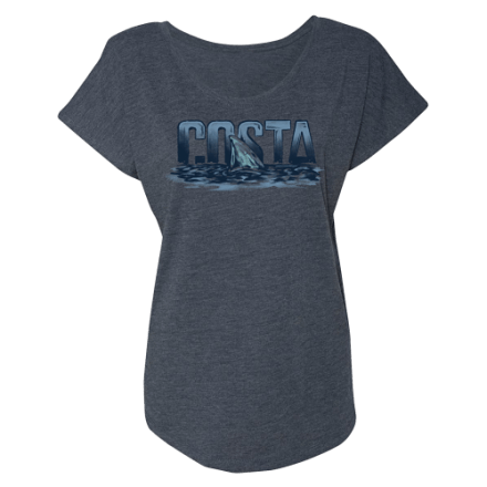 T-shirt Uomo Costa Del Mar Cannery Row Bass - 100% Cotone, Grafica Originale, Taglie S-XXL