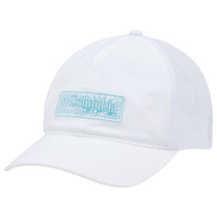 (取寄) コロンビア レディース パフォーマンス フィッシング ギア メッシュ ボール キャップ Columbia women PFG Mesh Ball Cap White/PFG Hooks Logo コロンビア Columbia PFG Mesh Ball Cap レディース 帽子 White/PFG