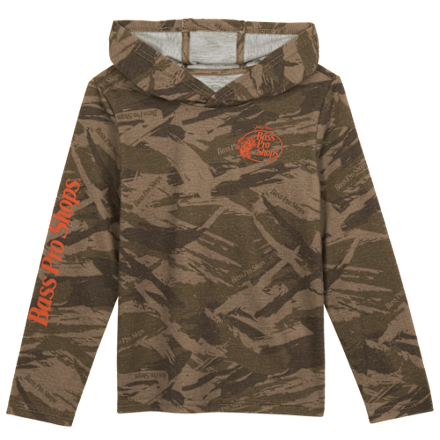 Bass Pro Shops Camo Long-Sleeve Hooded T-Shirt for Kids | Cabela's