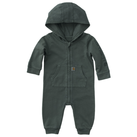 Carhartt Fleece Zip-Front Hooded Long-Sleeve Coveralls for Babies