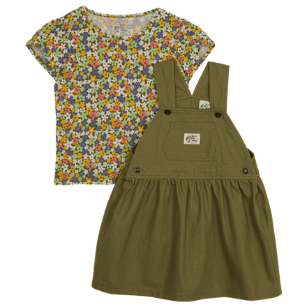 slim fit dress slacks Olive Corduroy Overall Dress main image 0