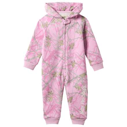 Carhartt Fleece Zip-Front Hooded Long-Sleeve Coveralls for Babies