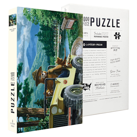 Lantern Press Bigfoot Starry Night 1,000-Piece Jigsaw Puzzle