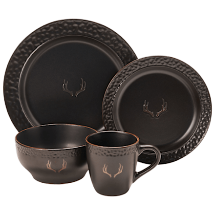 White River Home™ Antler 16-Piece Dinnerware Set Bass Pro Shops