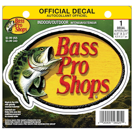 Bass Pro Shops Logo Metal Sticker | Mack's Prairie Wings