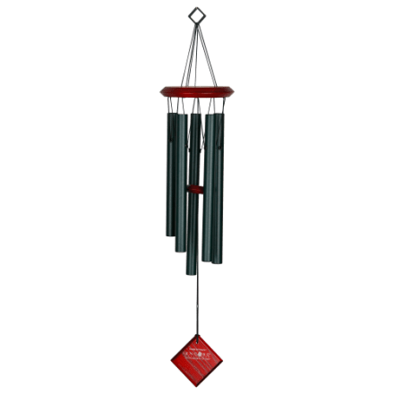 Woodstock Chimes Half-Coconut Bamboo Chime with Bear Wind Catcher