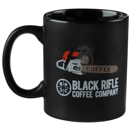 Black Rifle Coffee Company Bass Pro Shops Logo Chainsaw Ceramic