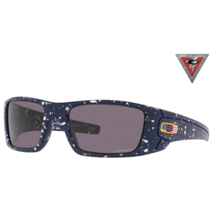 Oakley SI Fuel Cell OO9096 USA Flag Collection Iridium Sunglasses