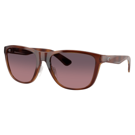 Costa Del Mar Tybee - Occhiali Da Sole Rettangolari Da Uomo, Cristallo Grigio Chiaro Lucido/Blu Specchio Polarizzato -580 G, 52 Mm - Foto 12