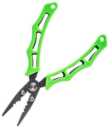 Multi-Functional Lightweight Stainless Curved Mouth Fish Pliers Fishing  Scissors Take Hook Pliers Wire Cutters with Sheath and Safety Coiled  Lanyard, 3 Color Available (Black), Pliers & Tools -  Canada