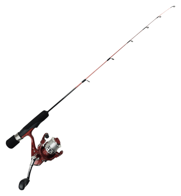 Winter Ice Fishing Rod with Reel Combo Wood Handle Pole Wheel