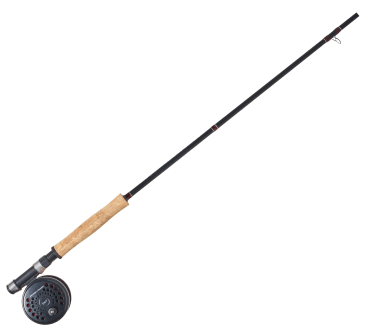 Cabelas Genesis Fishing rod 9ft two piece with Genesis reel + hard case 