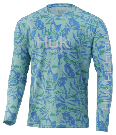 HUK Mens Pattern Pursuit Long Sleeve Shirt|Performance Fishing Shirt :  : Clothing, Shoes & Accessories