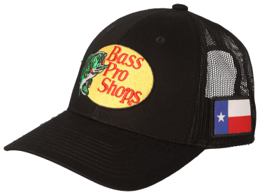 Adult Unisex Bass Pro Shops Gone Fishing Logo Mesh Back Blue Trucker Hat