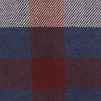 Navy/Burgundy Buffalo