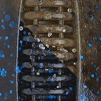 Black Blue Flake/Green Pumpkin