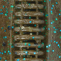 Green Pumpkin/Blue Flake