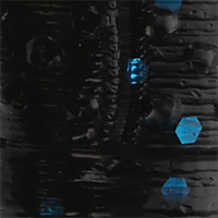 Black/Blue Flake