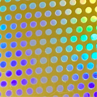 Clear-Mirror Chrome/Gold Dots