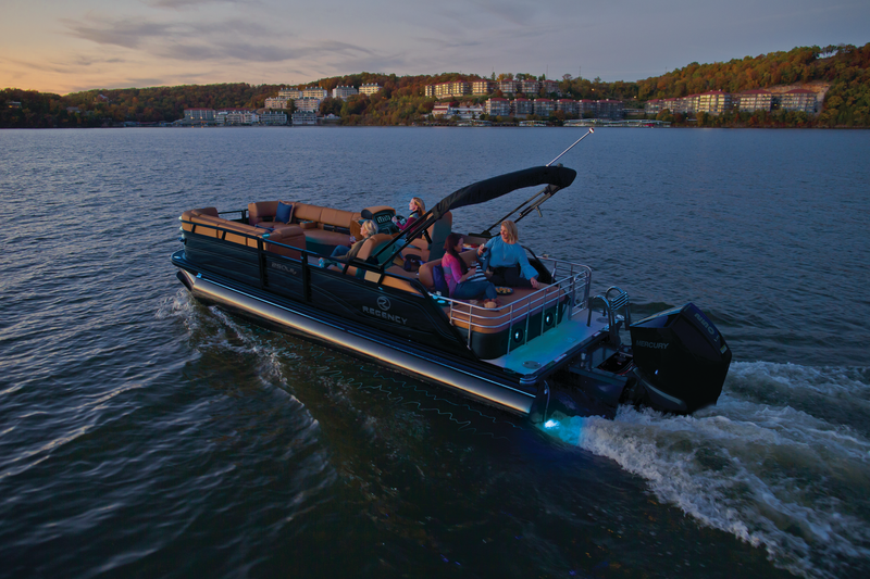 Family enjoying time on the water