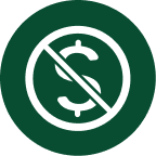 No annual fee icon
