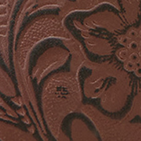 Brown Floral Emboss
