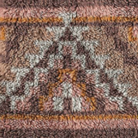 Mountain Print Dark Sepia