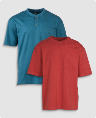 RedHead Short Sleeve Pocket Tee or Pocket Henley - 