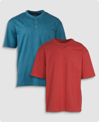 RedHead Short Sleeve Pocket Tee or Pocket Henley - 