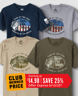 Bass Pro Shops Made in USA Short-Sleeve T-Shirts for Men - 