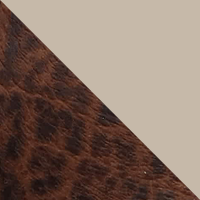 Brown Elephant Print/Bone